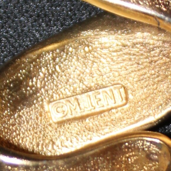 Vintage M Lent Squiggle Golden Brooch - Picture 3 of 7